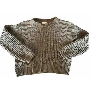 EUC Junior’s SO XS Green Cropped Sweater